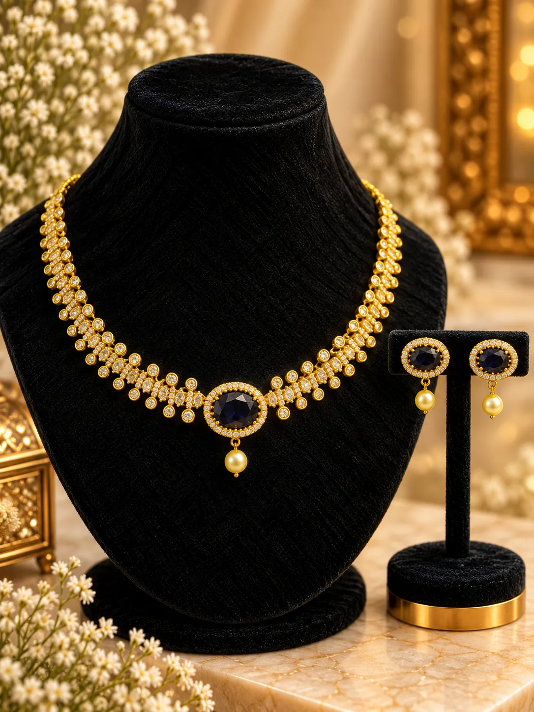 Gold Coated Diamond Stone